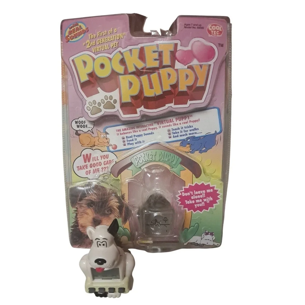 1990s Vintage Virtual PET‎ Cool Tec Pocket Puppy Tamagotchi Style - WORKS